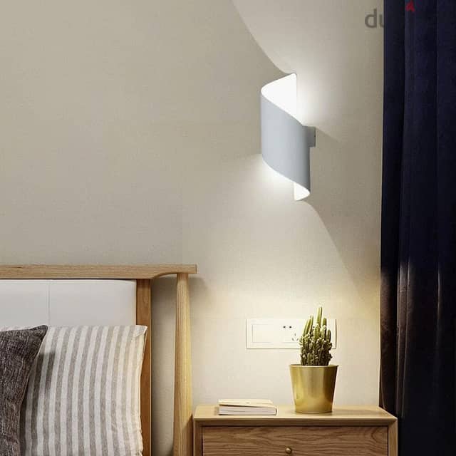 Spiral Wall Lamp, Modern Nordic Wall Light, Warm Bedroom Light 4