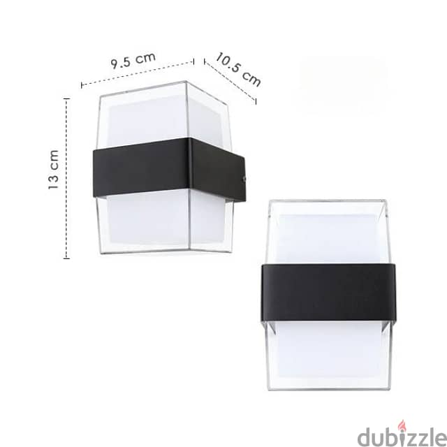 Angular Wall Light Warm LED Outdoor Wall Mounted Lamp 6