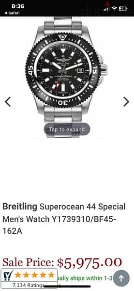 Breitling super ocean 44mm edition 5