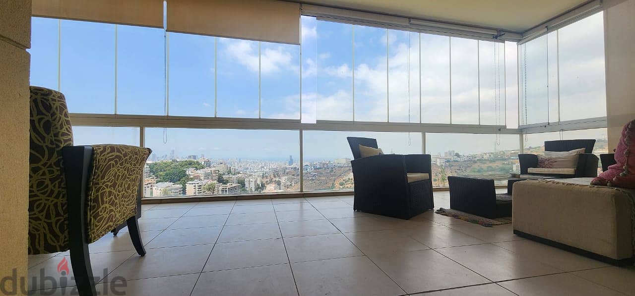 L15626-Spacious Furnished Apartment With View for Sale In Mar Takla 8