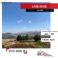 Land For sale in Laqlouq 1826 sqm  أرض للبيع في اللقلوق ref#cd1092 0