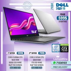 DELL XPS 15 7590 CORE i7-9750H GTX 1650 15.6" CREATOR LAPTOPS 0