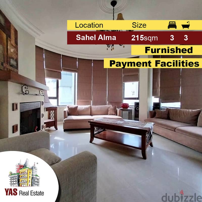 Sahel Alma 215m2 | Furnished-Equipped |Modern |Payment Facilities IV | 0