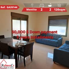 Prime apartment with installments in mastita شقة بالتقسيط في مستيتا