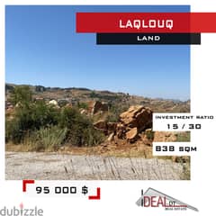 Land for sale in Laqlouq 838 SQM  أرض للبيع في اللقلوق REF#CD1097 0