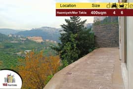 Hazmiyeh/Mar Takla 400m2 | 30m2 Terrace | Calm Area | Open View | PA 0