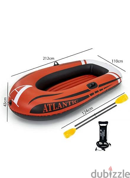 Atlantic Boat With 2 Paddles & Hand Pump 1