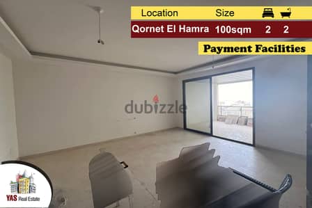 Qornet El Hamra 100m2 | Luxury | Payment Facilities |Prime Location|NE