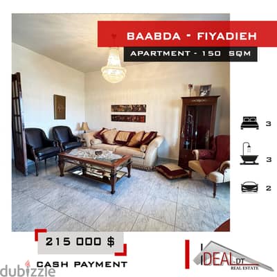 Apartment for sale in Baabda Fiyadiyeh 150 sqm ref#ms8254