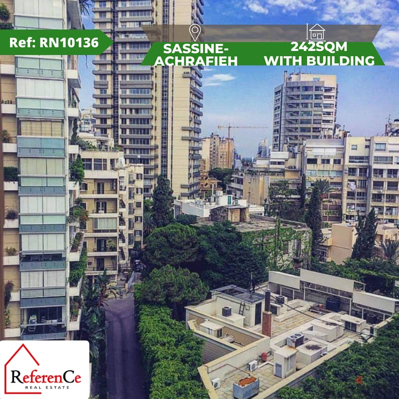 VERY HOT DEAL Land with building in Achrafieh ارض مع بناء في الاشرفية 0