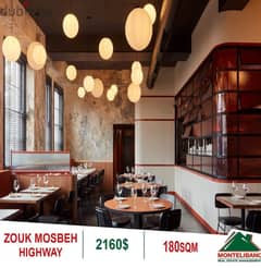 2160$!! Shop/Restaurant for rent located in Zouk Mosbeh 0