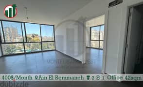 Catchy Office for Rent in Ain El Remmaneh!!!