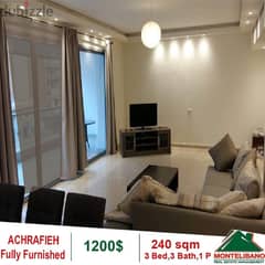 1200$!! Fully Furnished Apartment for rent in Achrafieh