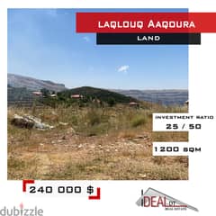 Land for sale in laqlouq Aaqoura 1200 sqm ref#cd1105 0