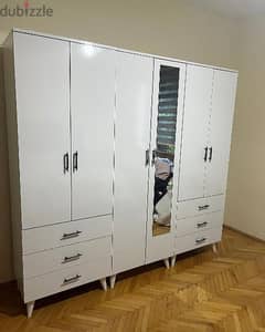 wardrobes 6 doors colour white high quality