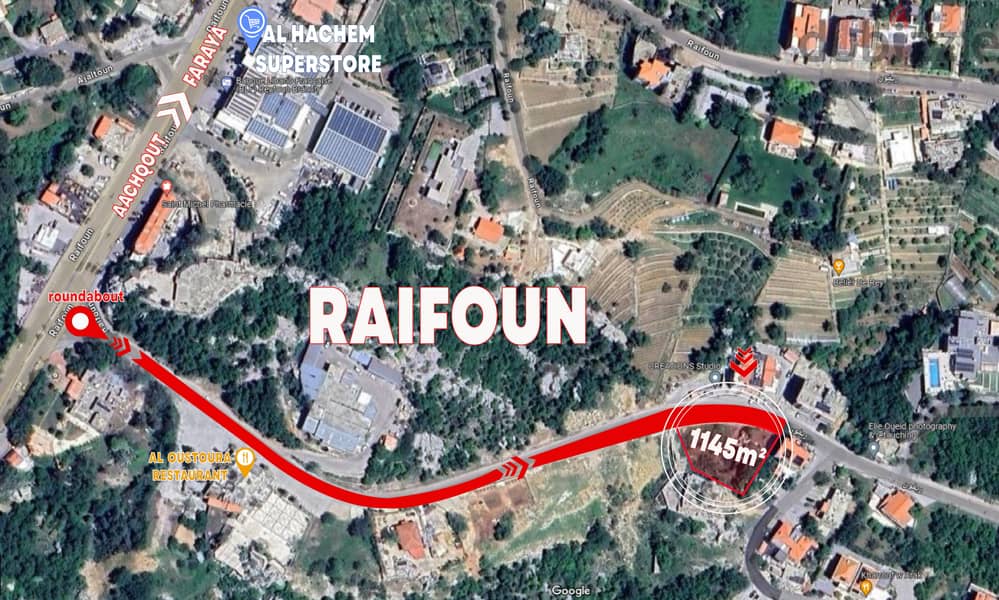 Land for Sale in Rayfoun 1145 m2 – Zone C 30/75 ارض للبيع في ريفون 5