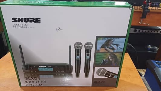 shure glx4 beta58 double mic wireless new in box