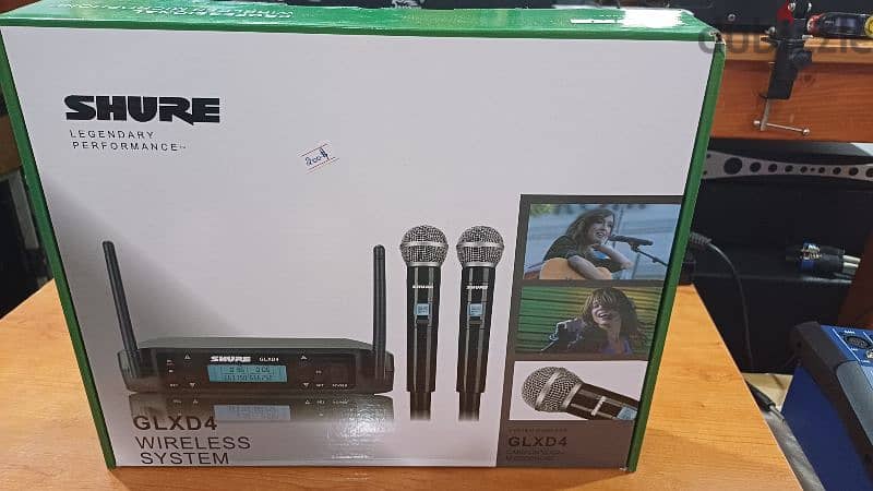 shure glx4 beta58 double mic wireless new in box 0