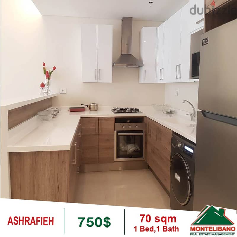 750$!! Fully Furnished Apartment for rent located in Achrafieh 3