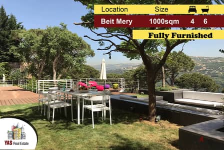 Beit Mery 1000m2 | Private Garden | Furnished/Equipped | Modern Design