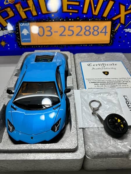 1/18 diecast Autoart Signature  LP720-4 50° Anniversary Aventador Blue 0