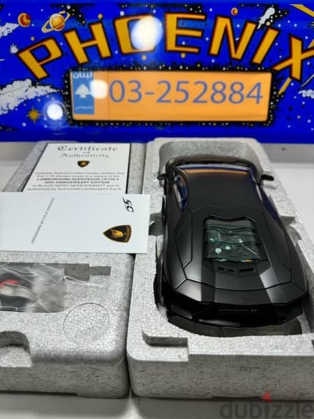 1/18 RARE diecast Autoart Signature  LP720-4 50° Anniversary BLACK 2