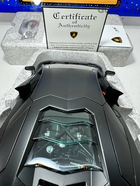 1/18 RARE diecast Autoart Signature  LP720-4 50° Anniversary BLACK 3