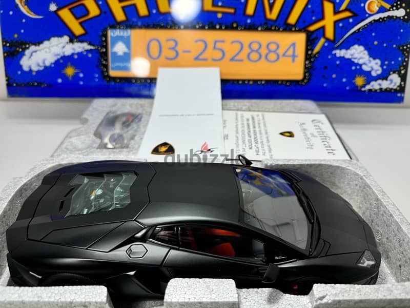 1/18 RARE diecast Autoart Signature  LP720-4 50° Anniversary BLACK 5