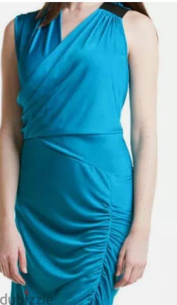 BCBG MaxAzria blue dress size medium فستان 4