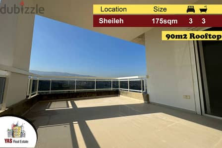 Sheileh 175m2 | 90m2 Rooftop | Well Maintained | Quiet Street | EL |