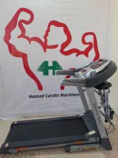 National Matic Treadmil 2HP with Fat Burn Vibration and Apps Holder 0