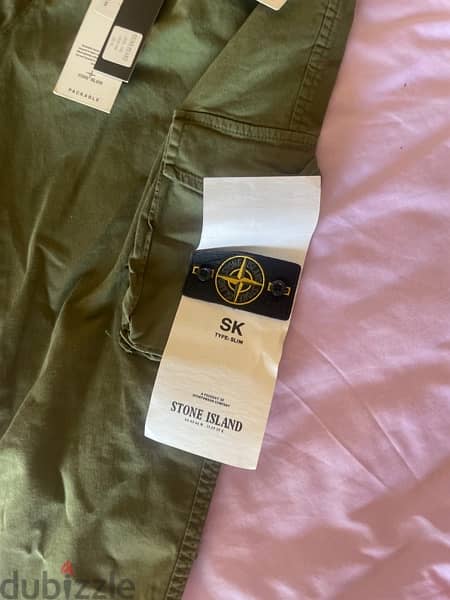 haki color stone island pant xl size 2