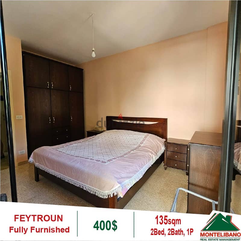 400$!! Fully Furnished Apartment for rent located in Feytroun!! 4