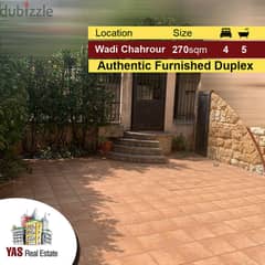 Wadi Chahrour 270m2 | Premium | Furnished Triplex | Authentic | PA | 0