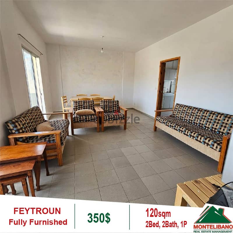 350$ !! Fully Furnished Apartment for Rent located in Feytroun!! 2