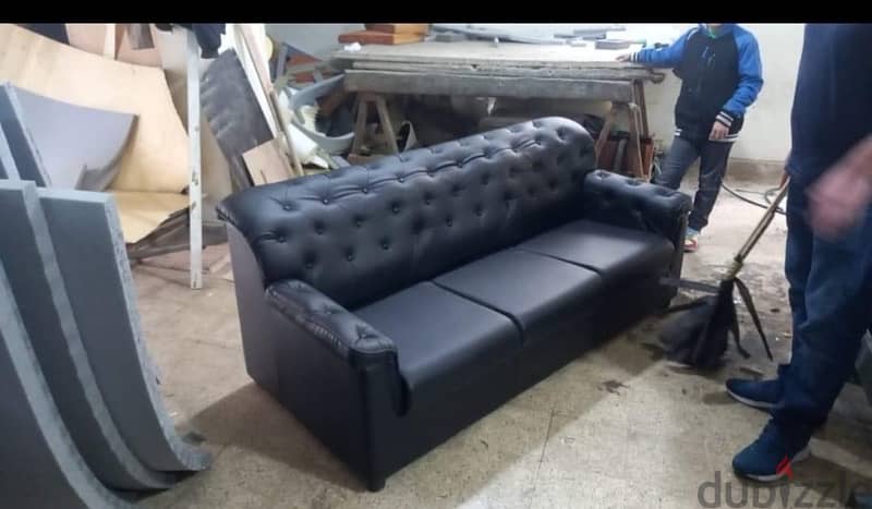 Leather sofa.                              صوفيات جلد 9