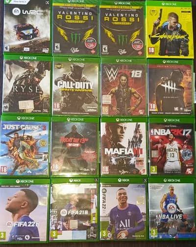 Giant collection of used games Xbox one for sale only