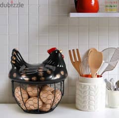 stunning chicken eggs steel basket