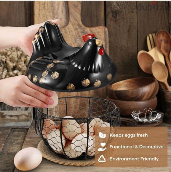 stunning chicken eggs steel basket 6