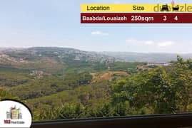 Baabda/Louaizeh 250m2 | 35m2 Terrace | Mountain View | Quiet Street |