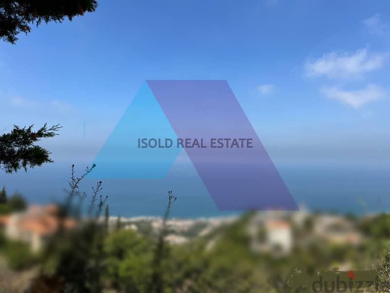 A 813 m2 land having an open mountain/sea view for sale in Halat 1