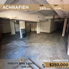 Warehouse for sale in Achrafieh AA88 0