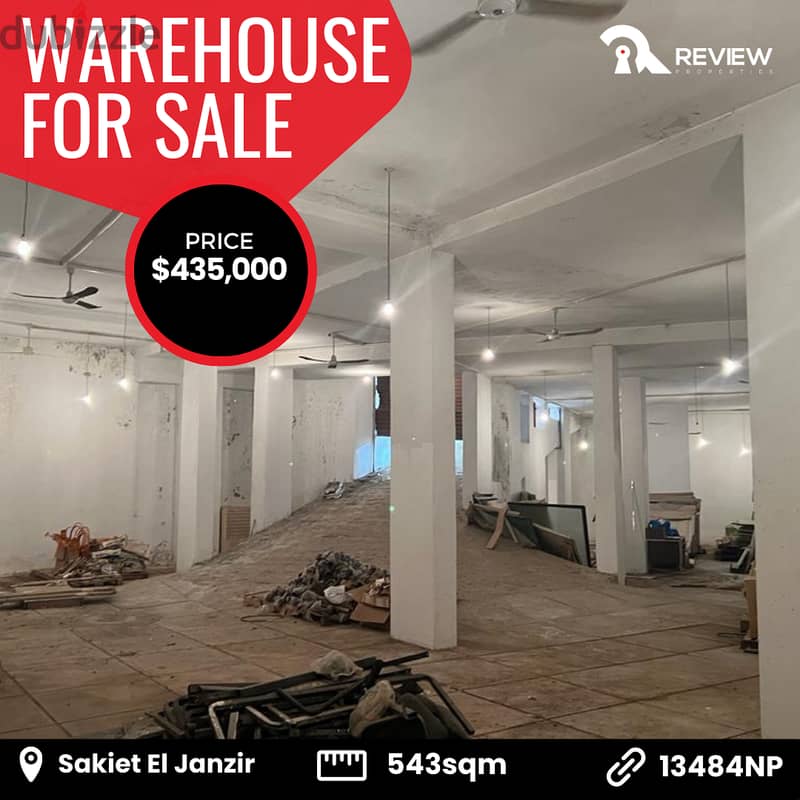 Warehouse for sale in Sakiet El Janzir مستودع للبيع في بيروت 0