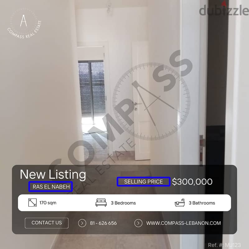 Apartment for Sale in Ras El Nabeh 0