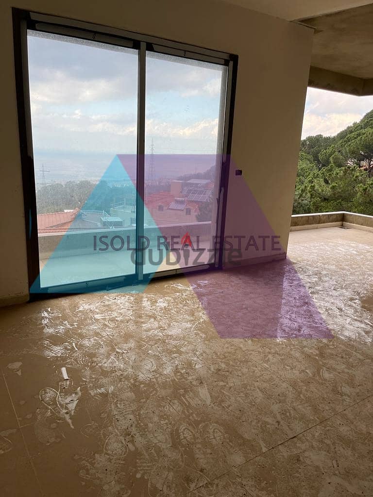 A 150 m2 apartment having an open sea view for sale in Bsalim 1