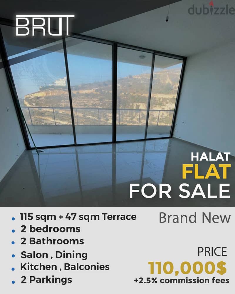 115 + 47 sqm terrace for sale in Halat Jbeil prime location OPEN VIEW 0