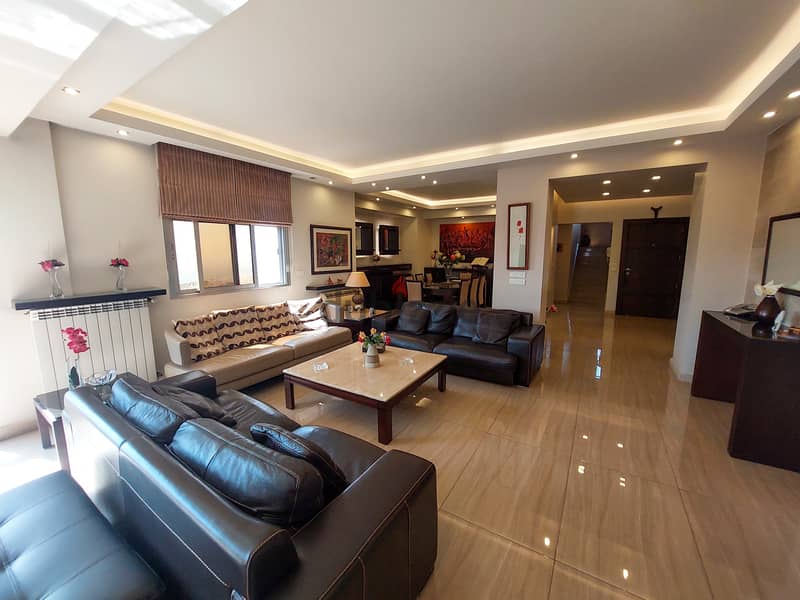 270 SQM Duplex in Dik El Mehdi, Metn + Sea and Mountain View 1