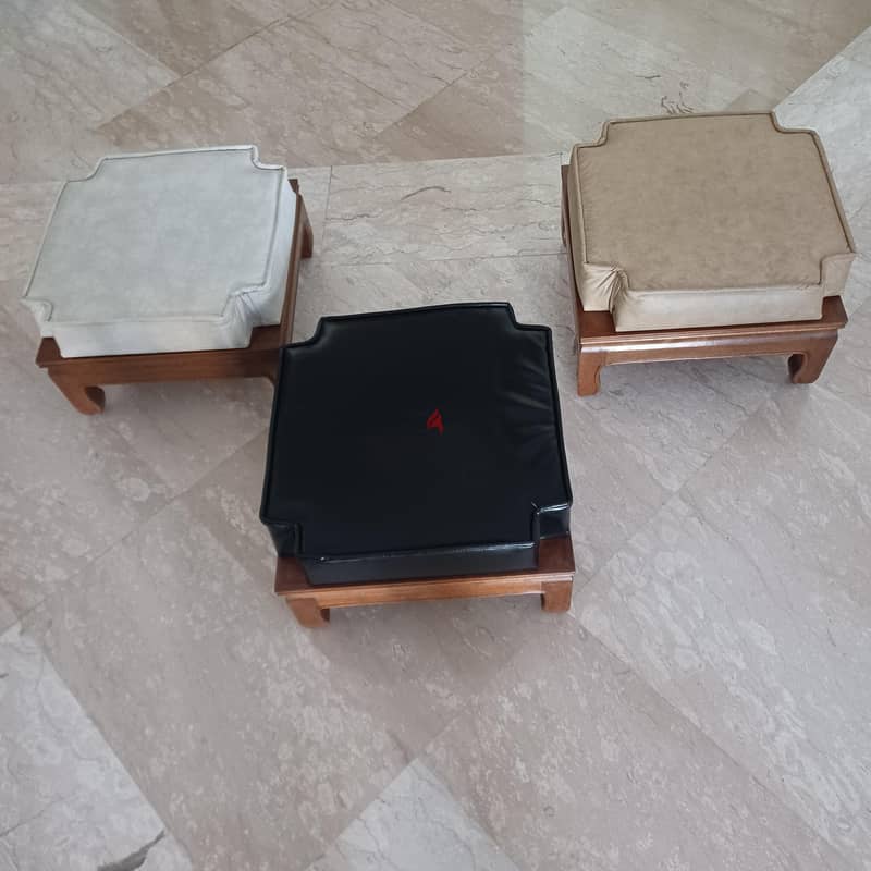 Flat stools set of 3 (Japanese style) 3