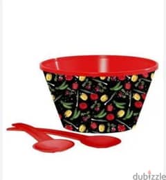 floral salad bowl set 0