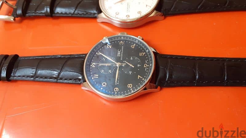 Portugeiser leather chrono iwc 2